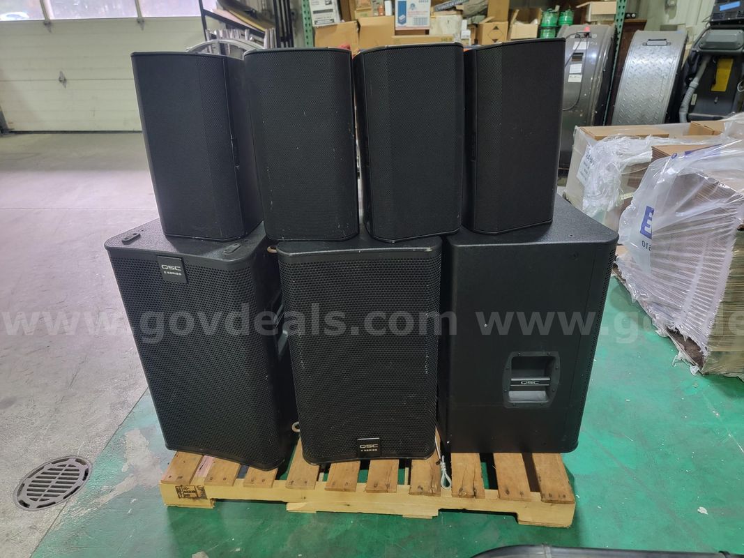 QSC Professional Loudspeaker System Package – E Series Speakers (Multiple Units)