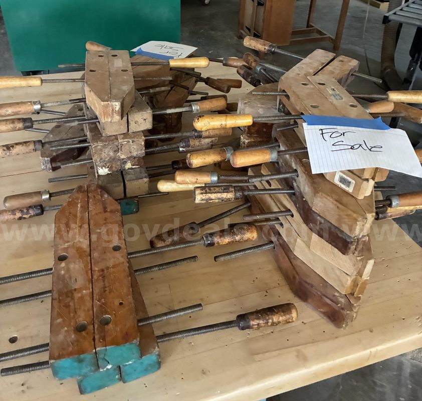 Vintage Wooden Woodworking Clamps