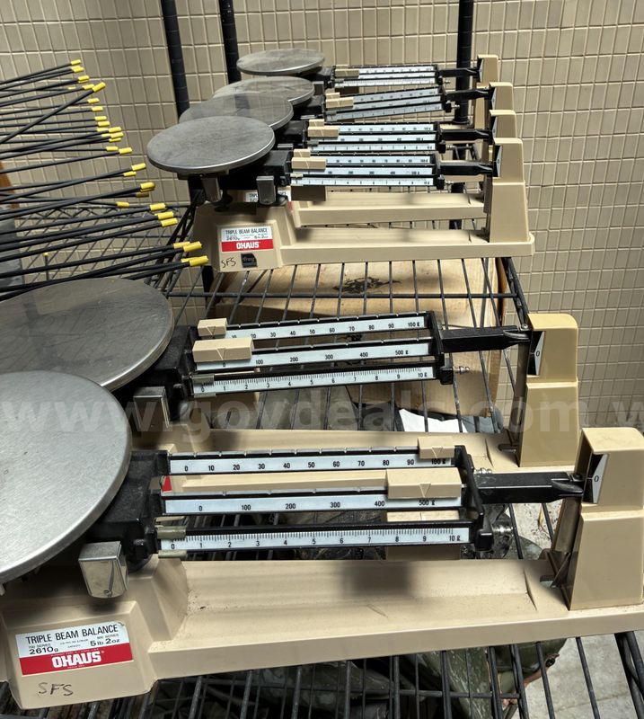 Ohaus Triple Beam Balance Scales - Lot of 6