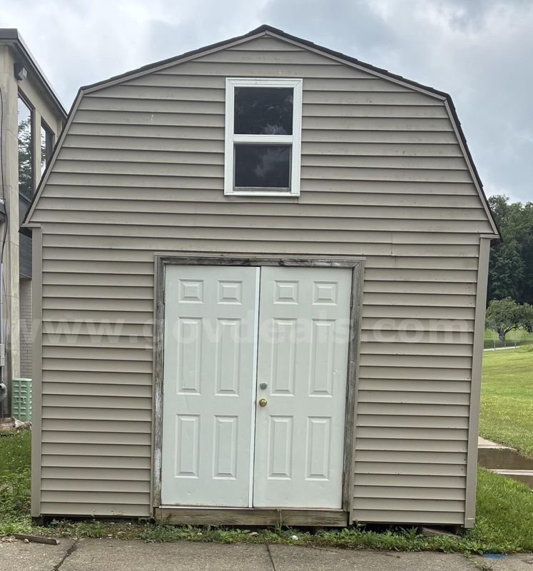Barn Style Shed - Tan Colored