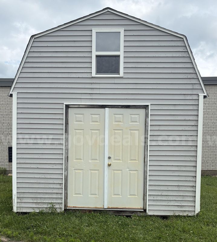 Barn Style Shed - Grey Colored