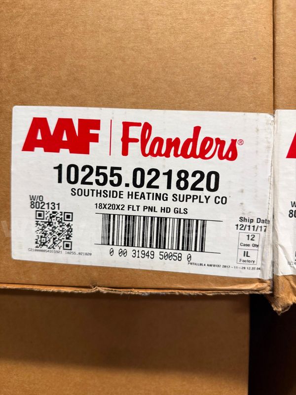 19 Boxes of 18x20x2 filters
