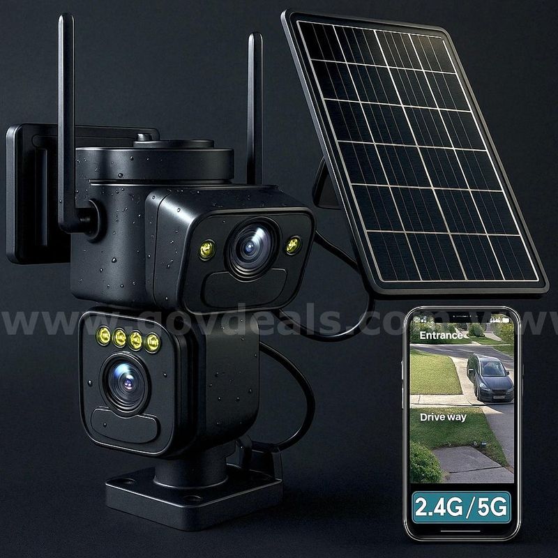 FREE Shipping - Brand‑New Dual‑Lens 2K Security Camera