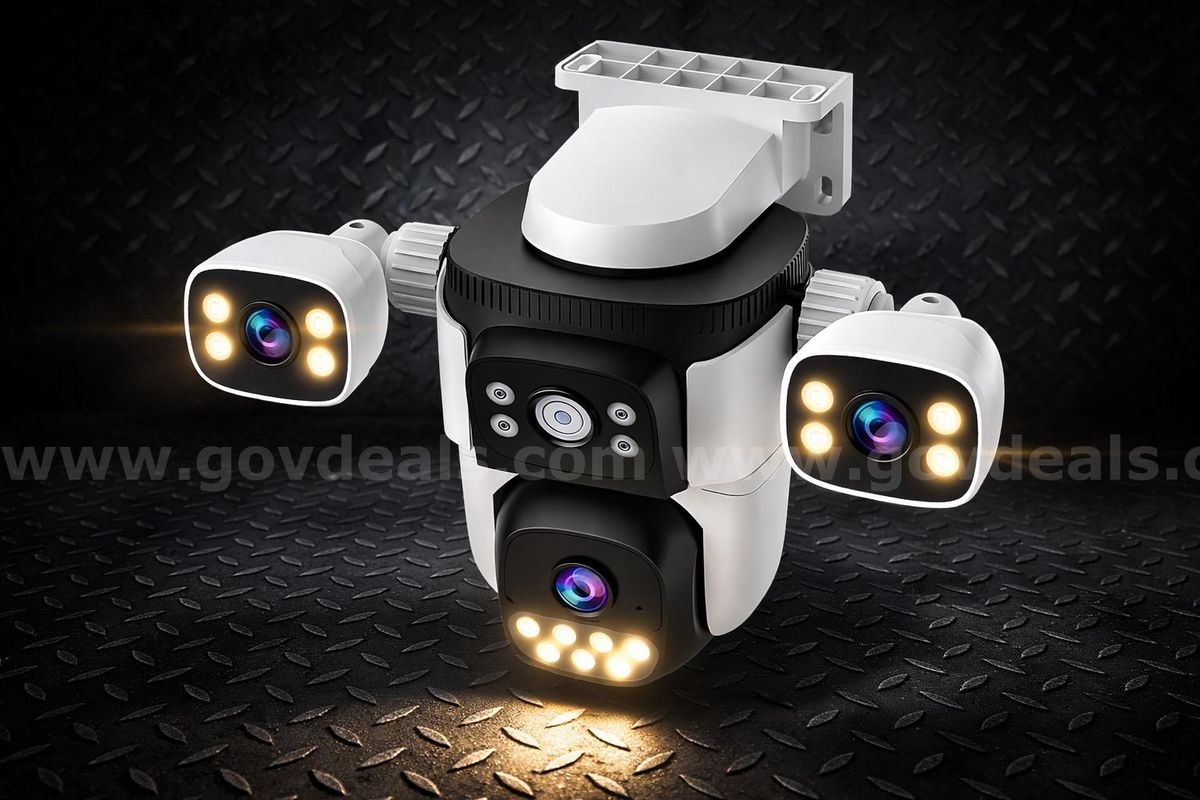 FREE Shipping - New Triple Lens WiFi PTZ Security Camera 2K 360 View Auto Tracking Two-Way Audio