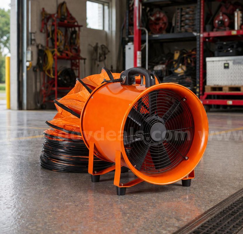 FREE SHIPPING - NEW 12" Portable Ventilator Blower w/ 33ft Duct Hose 585W 3198CFM