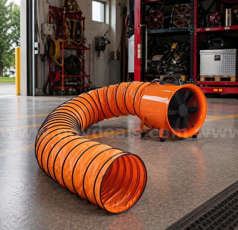 FREE SHIPPING - NEW 12" Portable Ventilator Blower w/ 33ft Duct Hose 585W 3198CFM
