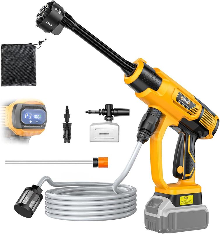 Free Shipping - NEW Cordless 800 PSI Pressure Washer – DeWalt 20V Compatible – Ultra-Light 2.2lbs