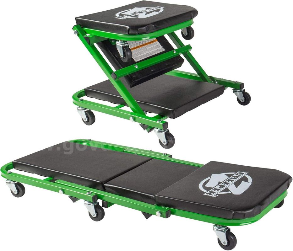FREE SHIPPING - Pro-LifT C-2036DG Black/Green 300 Lbs Mechanic Creeper
