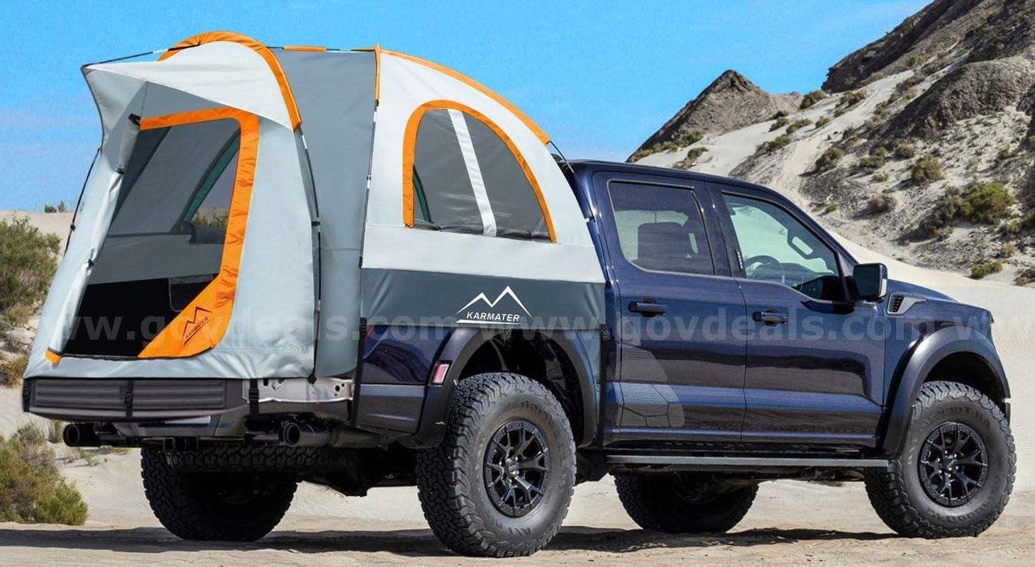 FREE SHIPPING- Pickup Truck Tent, Waterproof PU2000mm for Camping 5.5-6.5 Ft Bed, 2-Person Sleeping