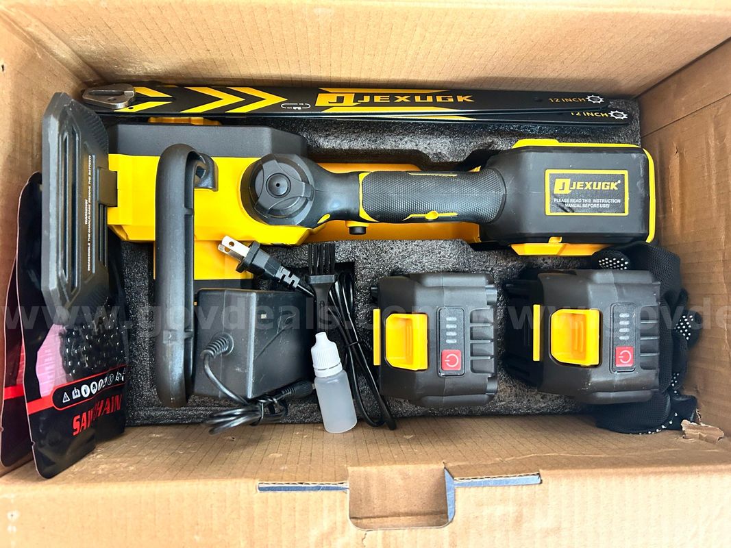 Free Shipping - NEW Factory Sealed - 12" Brushless Cordless Chainsaw –Handheld Electric Chain Saw with 2×4.0Ah Batteries