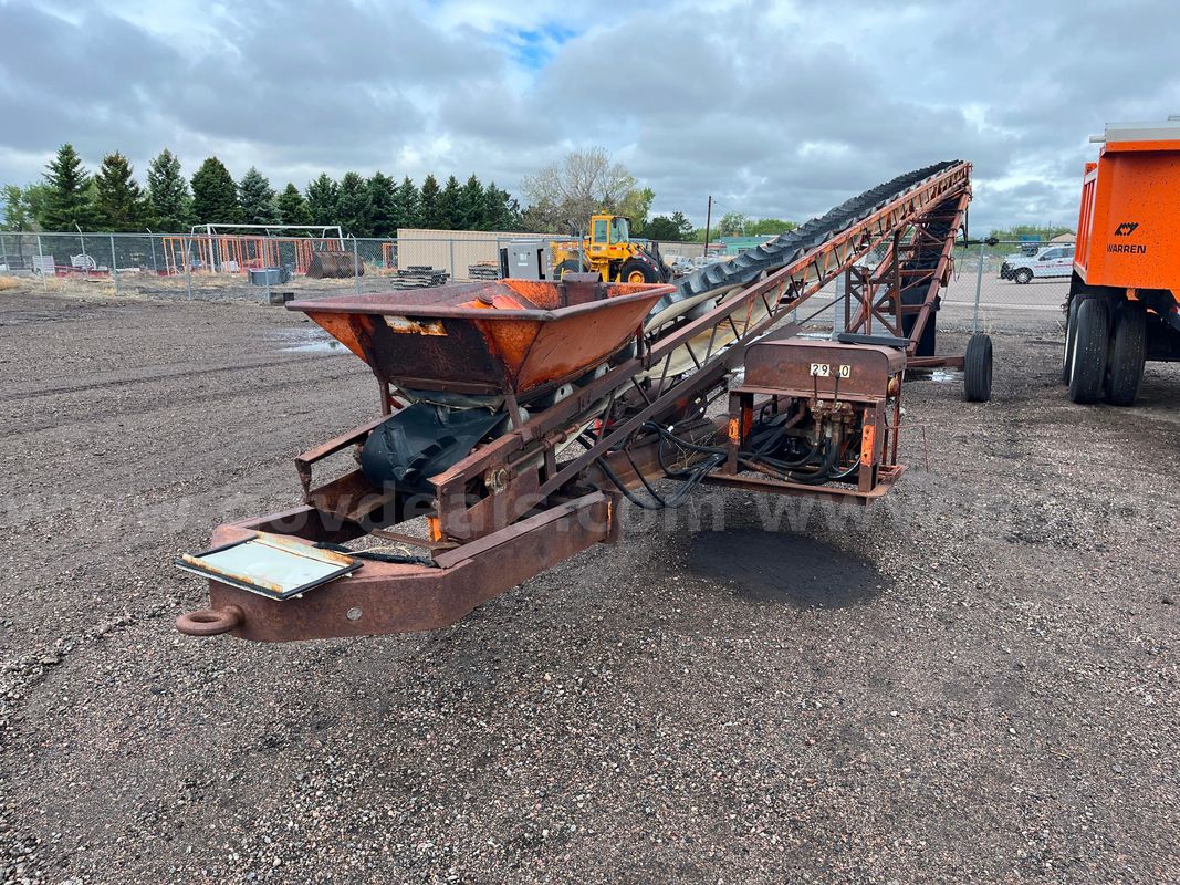 1987 Morgan Company 3705 Belt Converyor