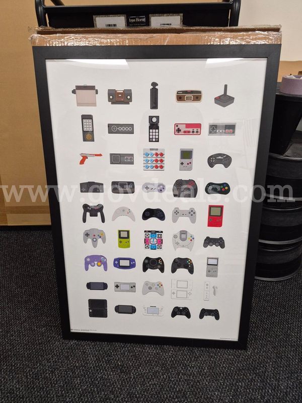 Video Game art print, new in box, framed