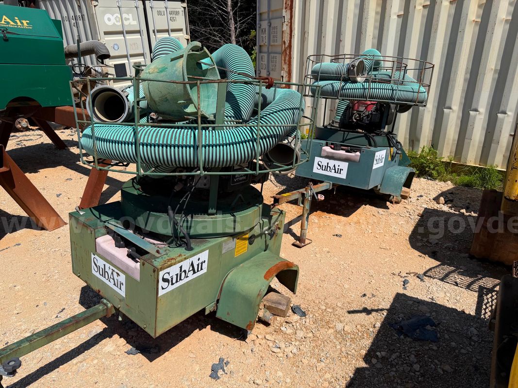 Lot of (2) SubAir Tow-Behind Surface Aeration Systems