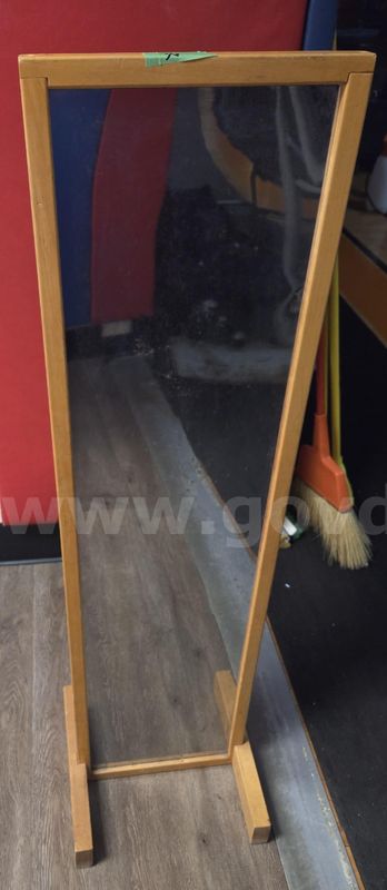 Full size Floor Mirror with Wooden Frame