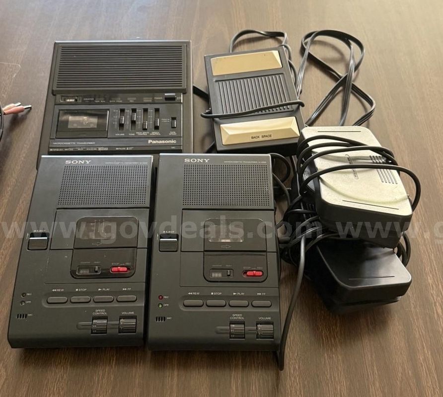 Microcassette Transcribers w/Foot Pedals