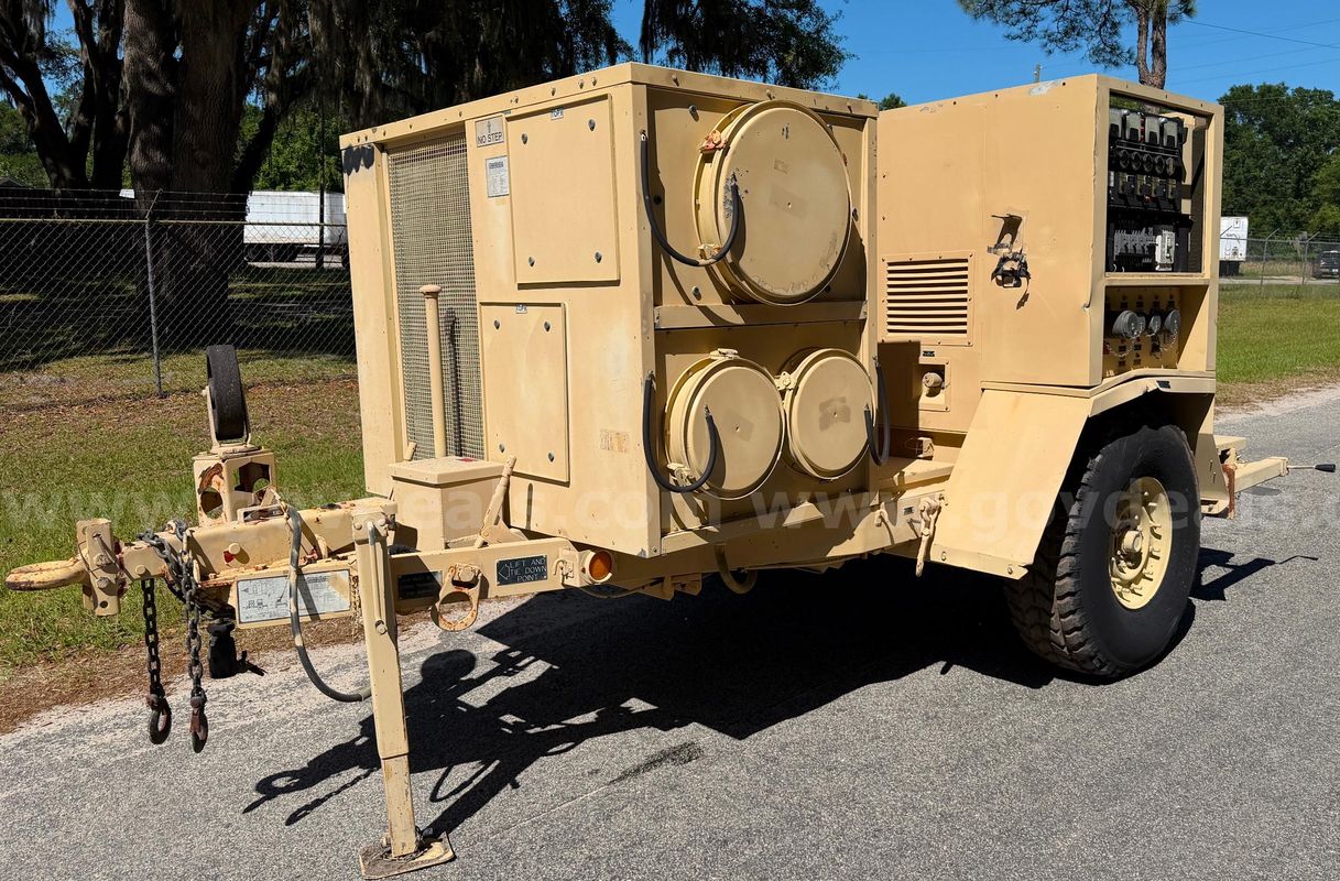 Diesel Generator 2008 PowerSystems International DRASH Shelter Transport Trailer Generator Air Conditioning Unit