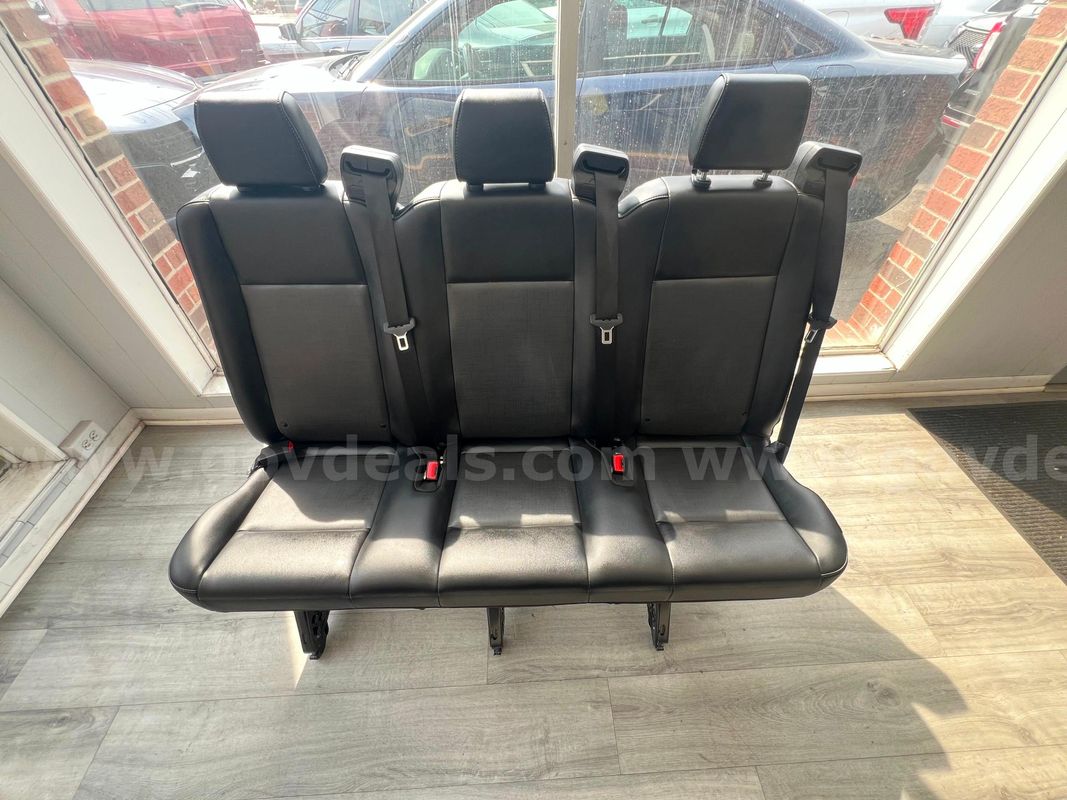 NEW 2015-2025 Ford Transit 2nd Row Seat Black Vinyl OEM