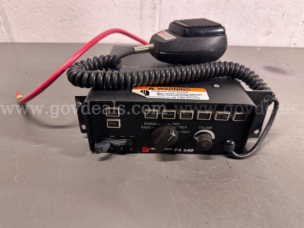 Federal Signal PA640 Siren Switch Combo -WILL SHIP