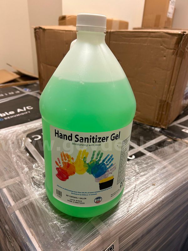 1 gallon jugs of hand sanitizer QTY: 16