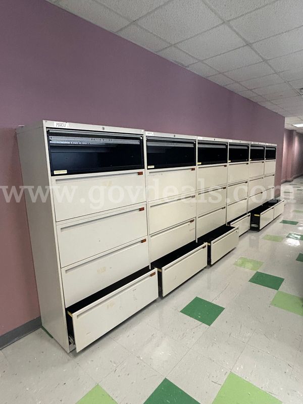 One lot of (50+) USED, 5 Draw cabinets (11th Floor)