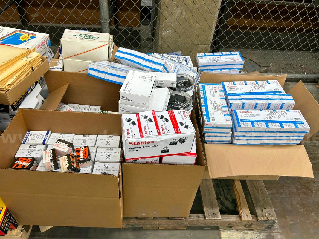 7 PALLETS of assorted office & maintenance supplies