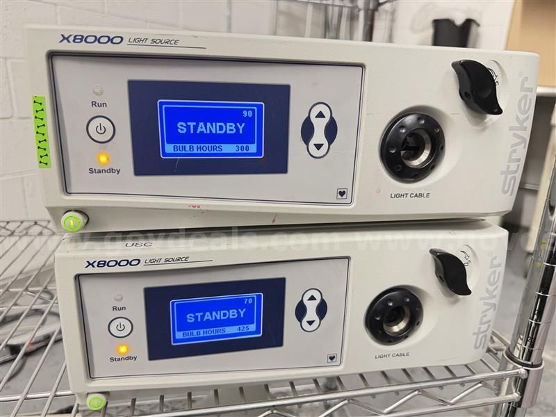 Stryker X8000 Light Source, Sn#08e02934, 08h048614