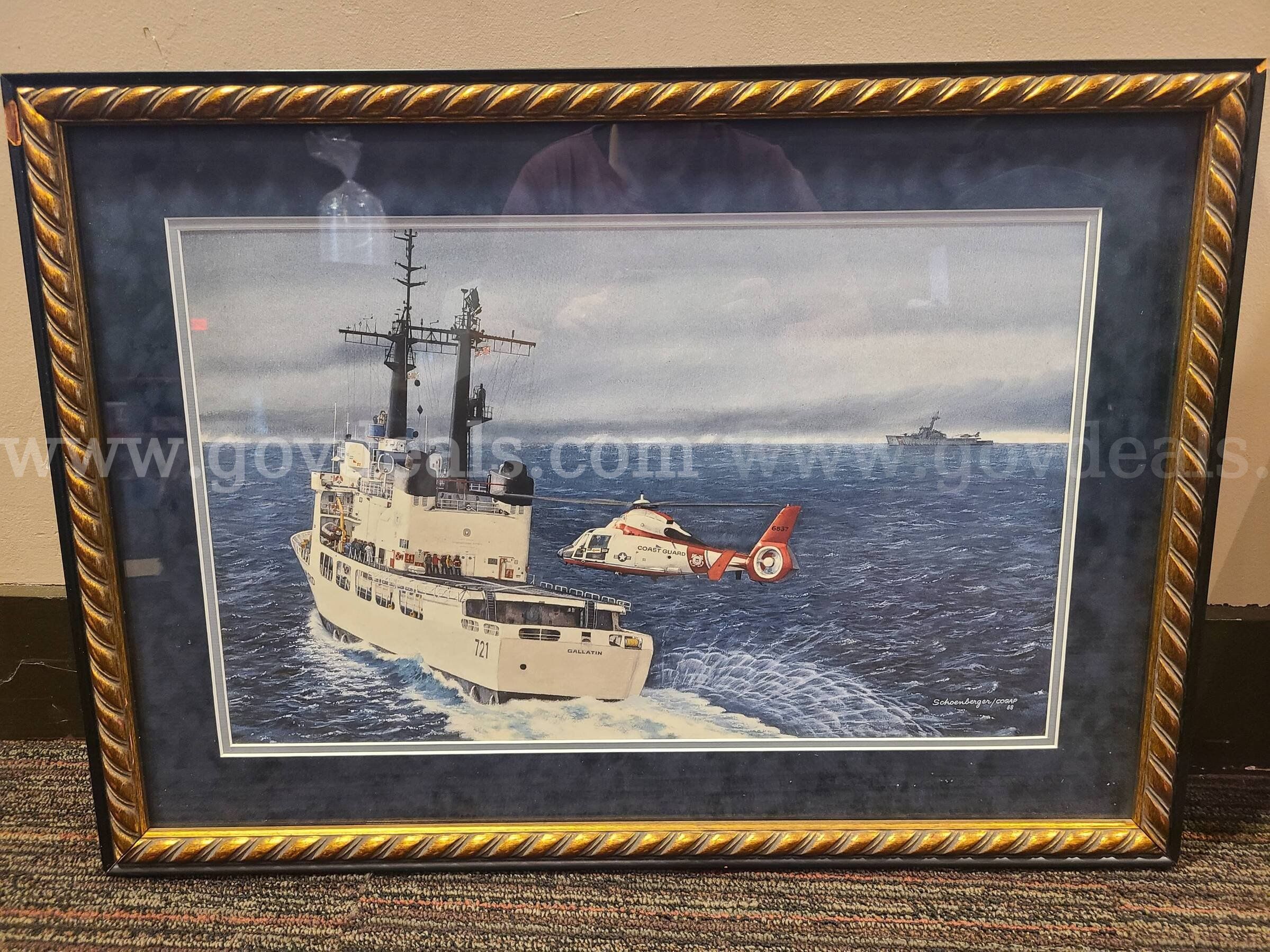 Decorative Framed Coast Guard Pictures