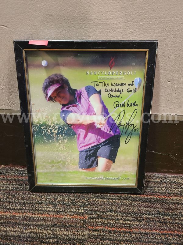 Signed and Unsigned Professional Golf Players Framed Pictures