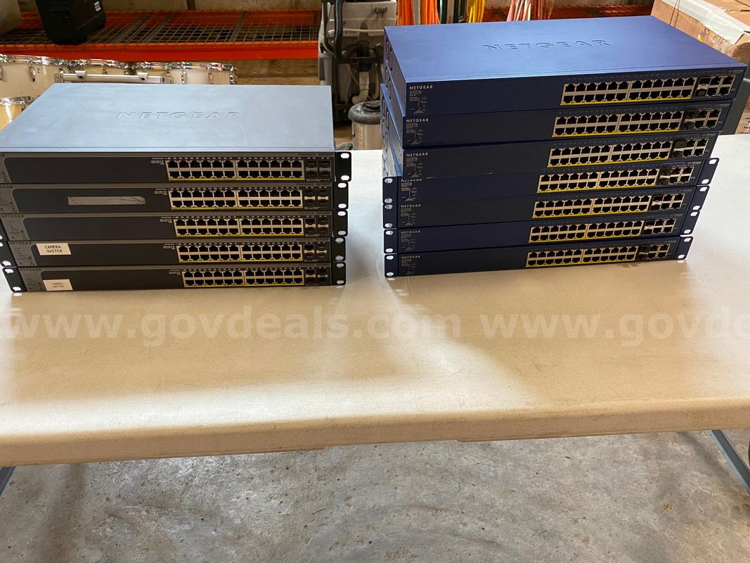 Netgear Switches (Lot of 12)