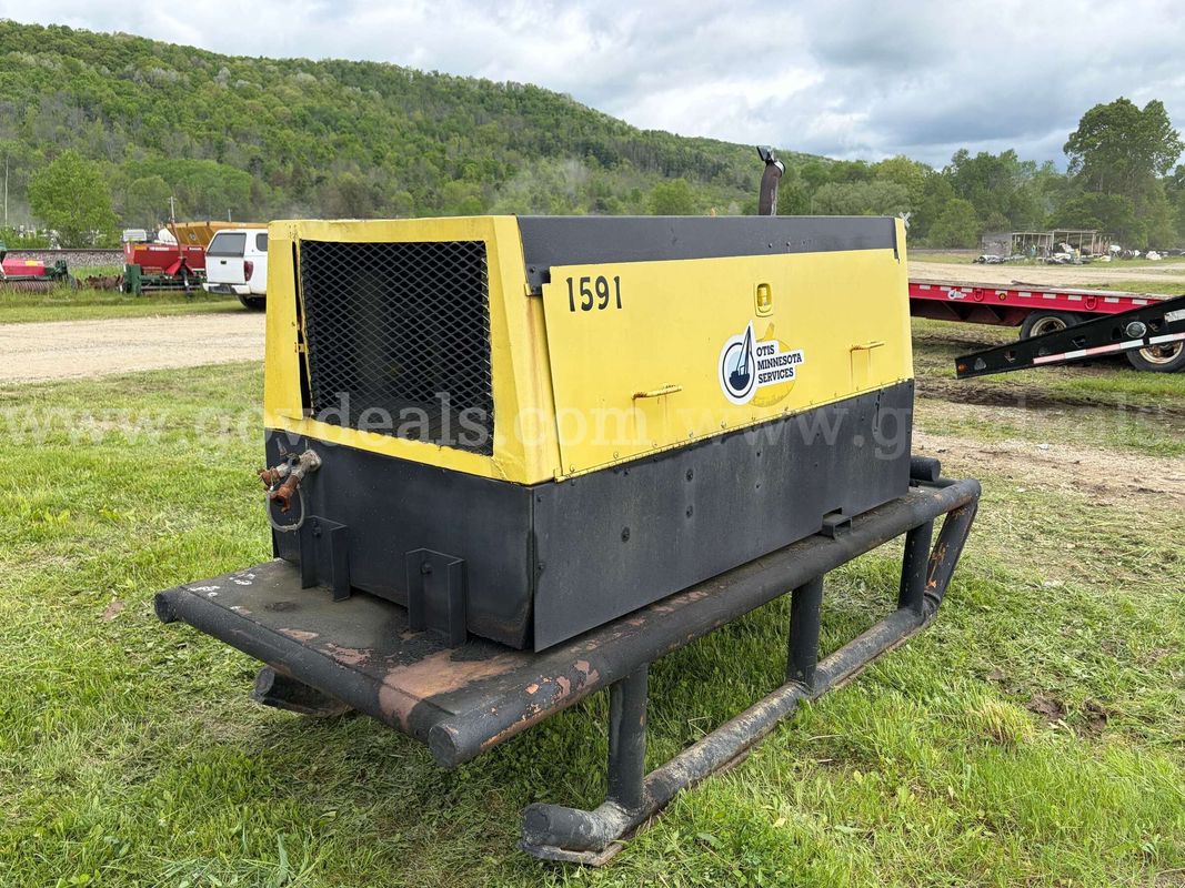 1998 Atlas Copco XAS 96 JD Skid Mounted Rotary Screw Air Compressor