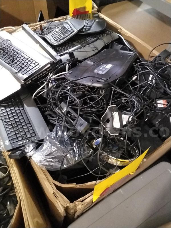 Bin of Misc Computer Accessories