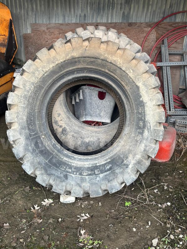 Three Supermax 7.5-25 E-3/L-3 ST312 Tires (used)