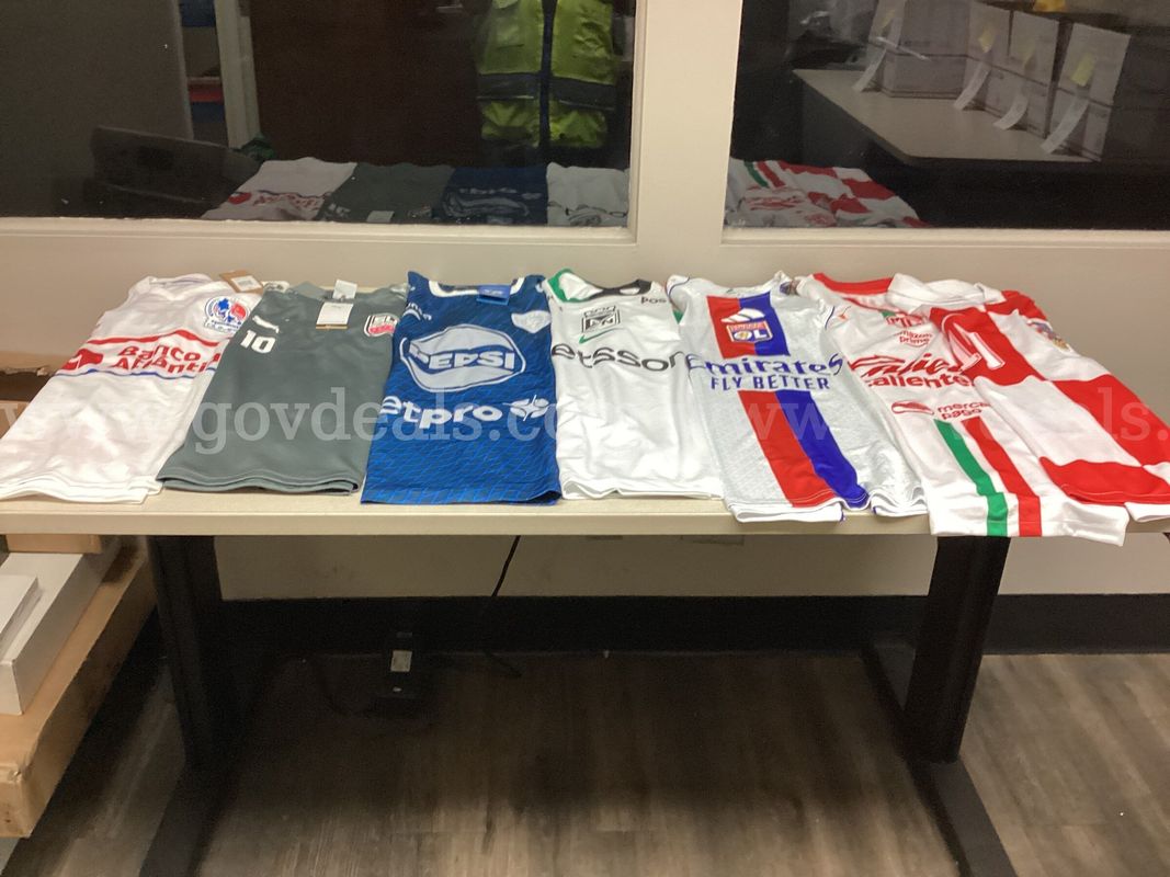 Lot of 7 Soccer Jerseys
