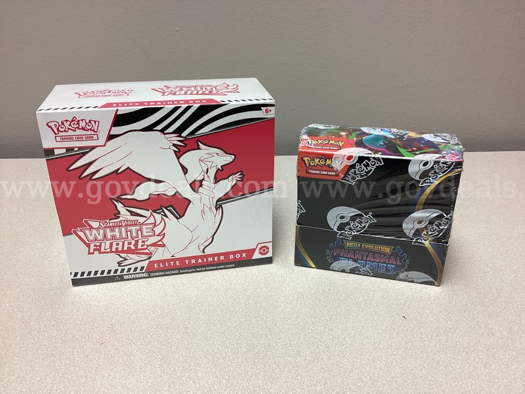 Scarlet and Violet White Flare Elite Training Box, Mega Evolution Phantasmal Flames