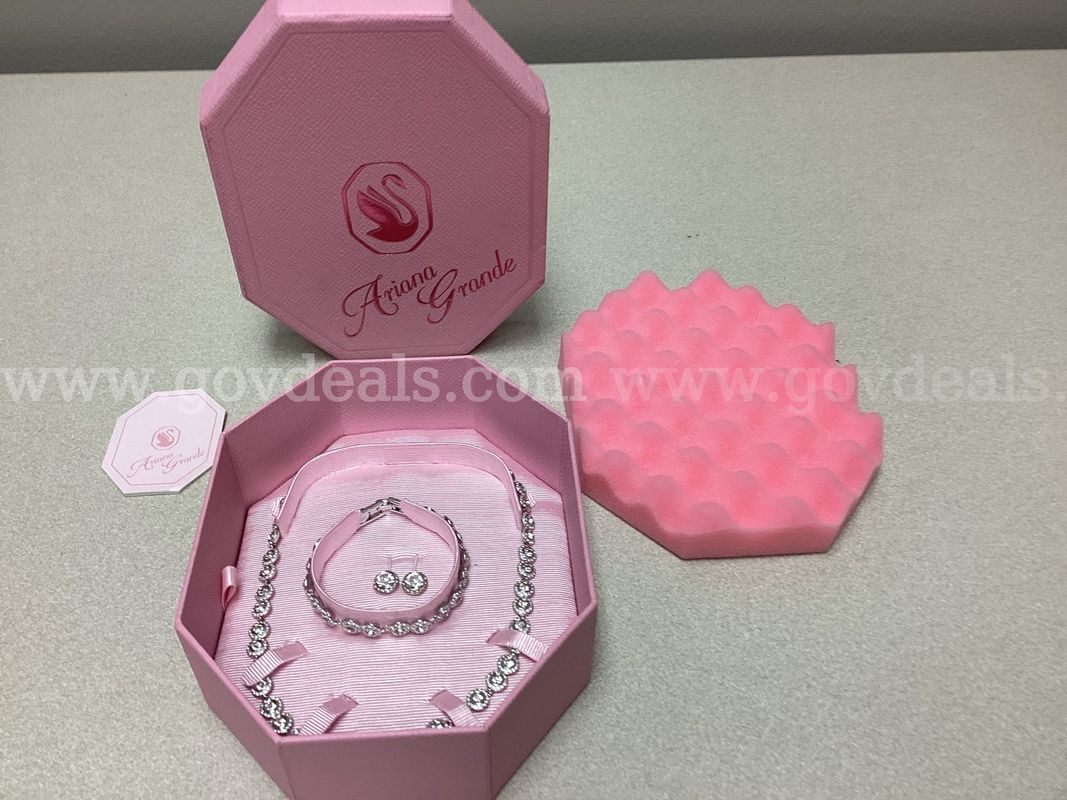 Swarovski Ariana Grande Collection set Featuring a tennis necklace, bracelet, and stud earrings