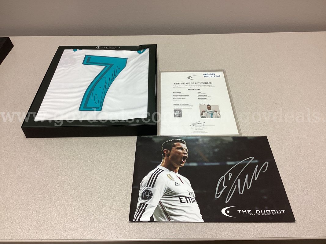 Authentic Signed Cristiano Ronaldo Real Madrid Kit