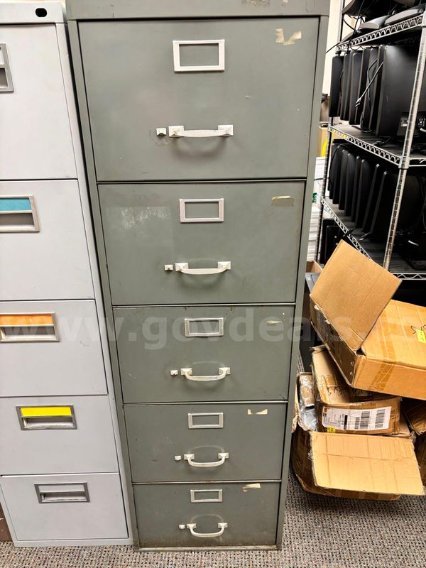 Dark Grey Filing Cabinet