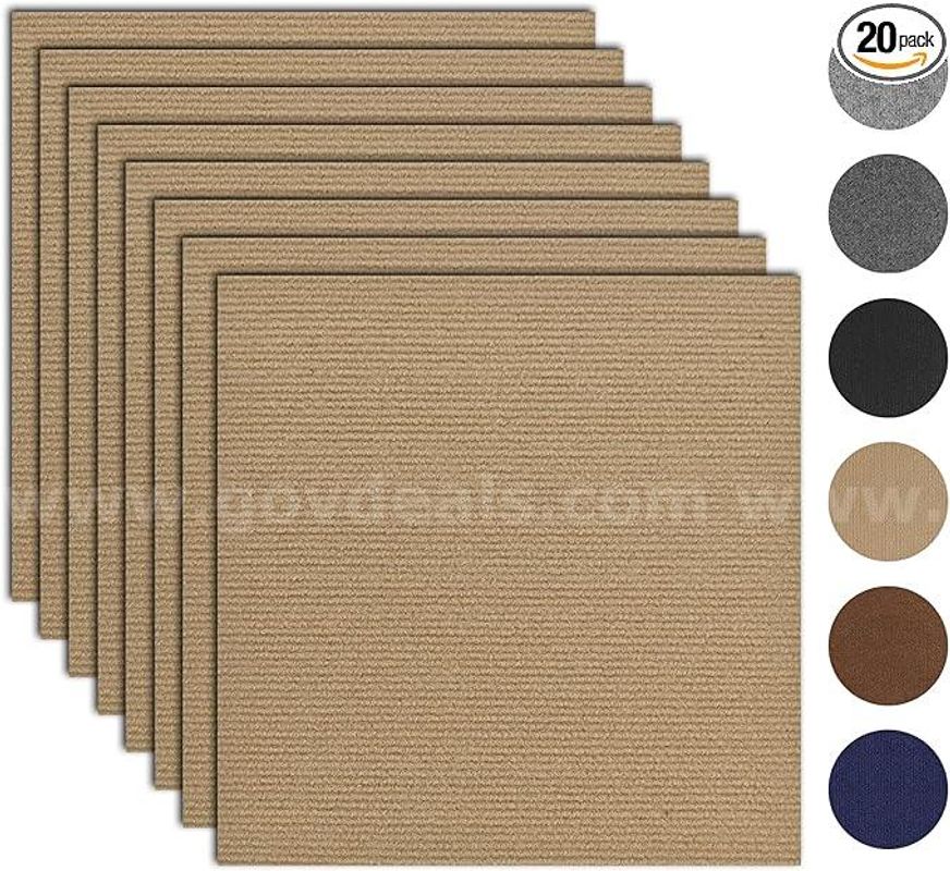 SHIPPING AVAILABLE 200Pcs Carpet Squares 12x12inch Carpet Tiles Peel and Stick Non-Slip Self(A0003–A1)