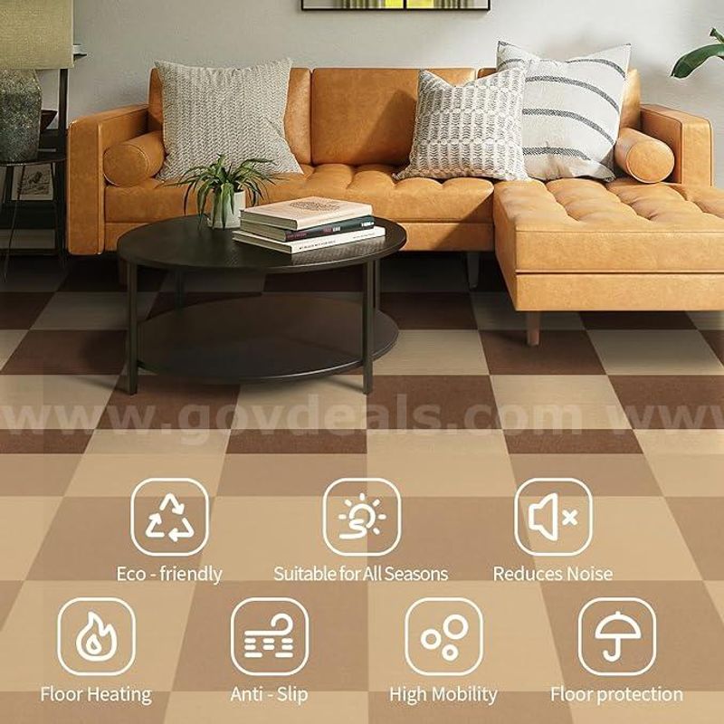 SHIPPING AVAILABLE 30Pcs Carpet Squares 12x12inch Carpet Tiles Peel and Stick Non-Slip Self (A0003–A3)