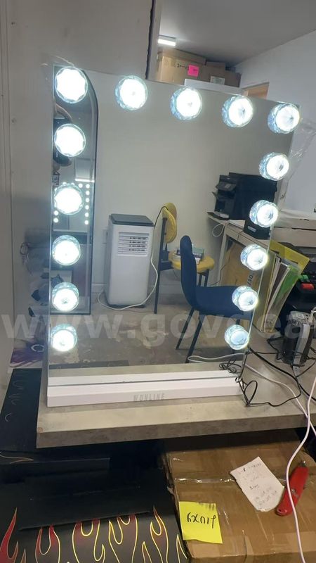 Brand New Makeup Vanity Mirror, 3 Color Changing 15Pcs Dimmable LED Light Bulbs, Smart Touch Cont (4496)