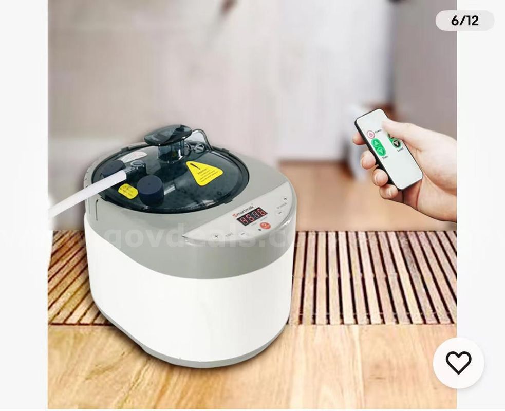 SHIPPING AVAILABLE Lot of 2 Smartmak Sauna Steamer, Portable 4L Upgrated Steam Pot Generator with Remote Con（43-02）