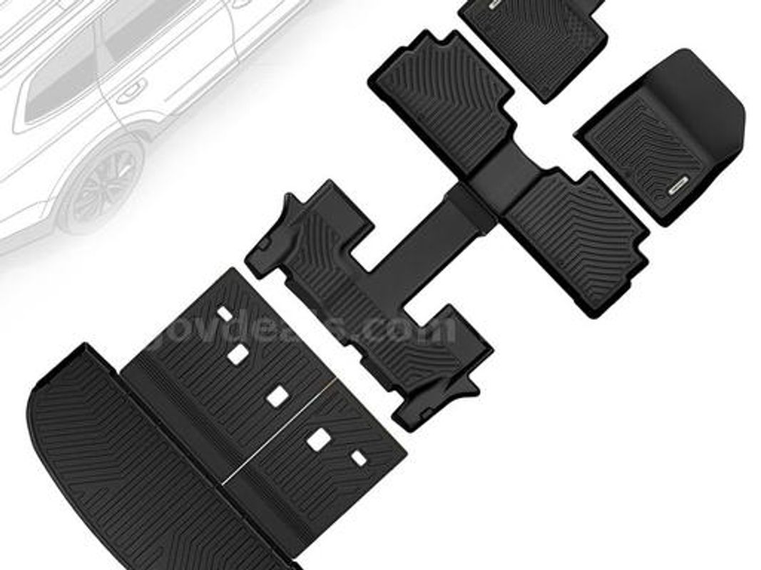 SHIPPING AVAILABLE Floor Mats & Trunk Mat for 2020-2025 Kia Telluride 7/8 Seats, All Weather Cargo Liner Car (A1-09)