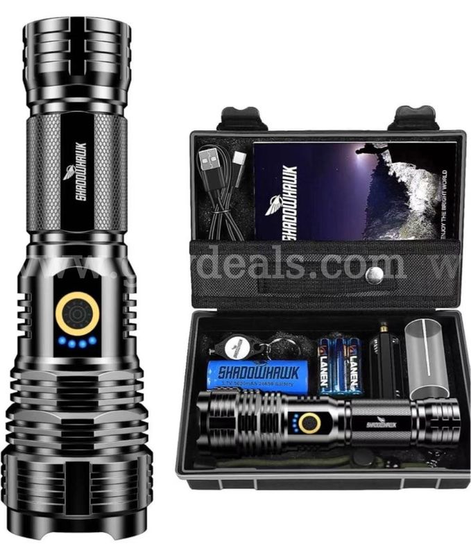 Shipping Available Lot of 10  Shadowhawk Taschenlampe Led 10000 Lumen, Extrem Hell Taschenlampe USB  Aufladbar （12-01）