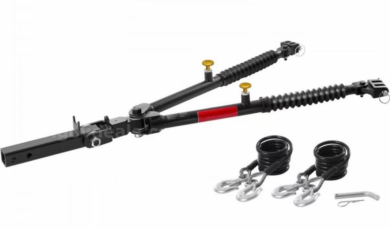 SHIPPING AVAILABLE Tow Bar, 7500 lbs Towing Capacity with Ropes, Powder-Coating Alloy Steel Bumper-Mounted (7500)