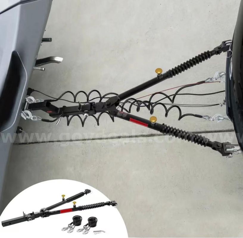 SHIPPING AVAILABLE Tow Bar, 7500 lbs Towing Capacity with Ropes, Powder-Coating Alloy Steel Bumper-Mounted (7500)