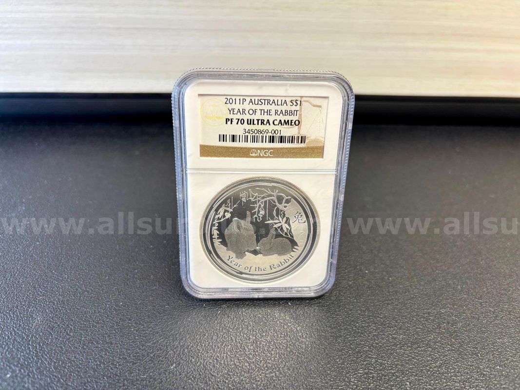 2011P Australia S$1 Year Of The Rabbit (PF 70 ULTRA CAMEO)