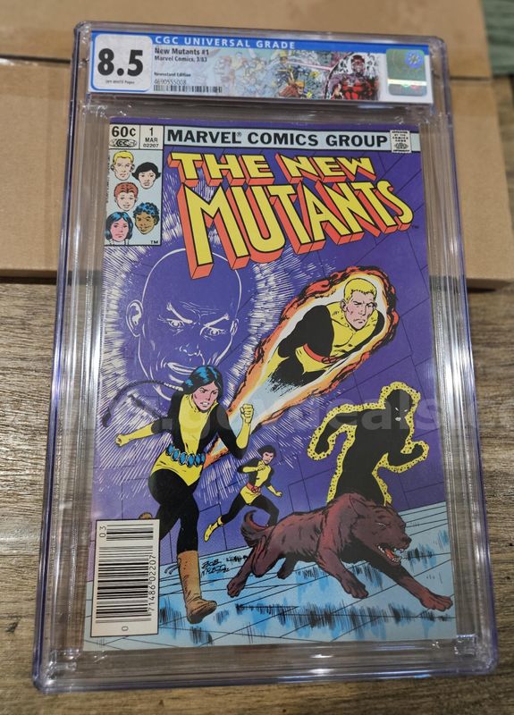 The New Mutants Marvel #1 CGC 8.5 First Marvel Series Issue Rare