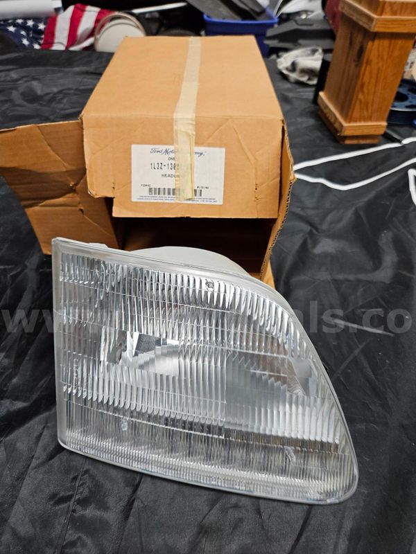 NOS OEM Ford SVT Lightning F-150 Headlight Pair 1999-2004 Genuine Ford 1L3Z