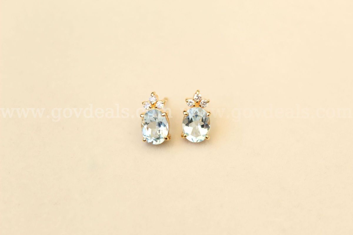 Vintage 925 Gemstone Earrings