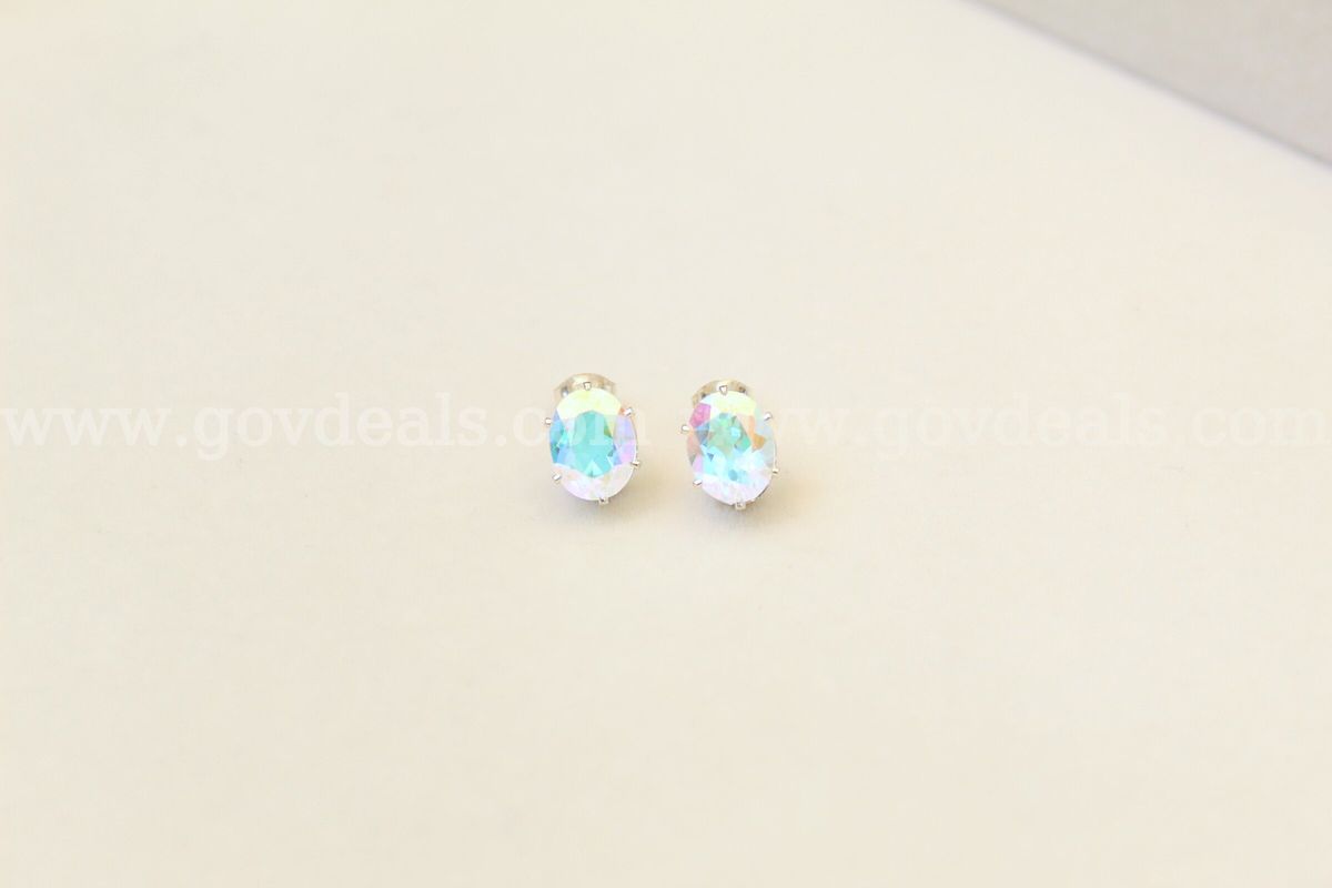 Vintage Mystic Topaz Gemstone Earrings